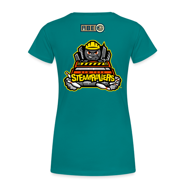 New York Steamrollers Women’s Premium T-Shirt - teal