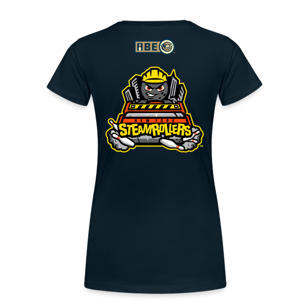 New York Steamrollers Women’s Premium T-Shirt - deep navy