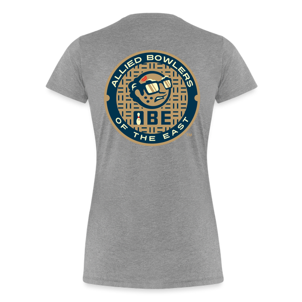 ABE Bowling Women’s Premium T-Shirt - heather gray