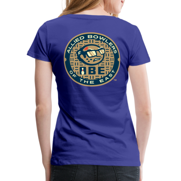 ABE Bowling Women’s Premium T-Shirt - royal blue