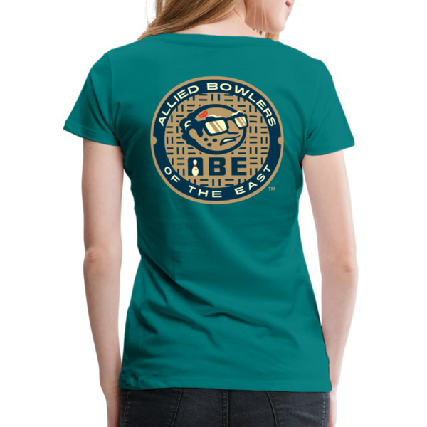 ABE Bowling Women’s Premium T-Shirt - teal
