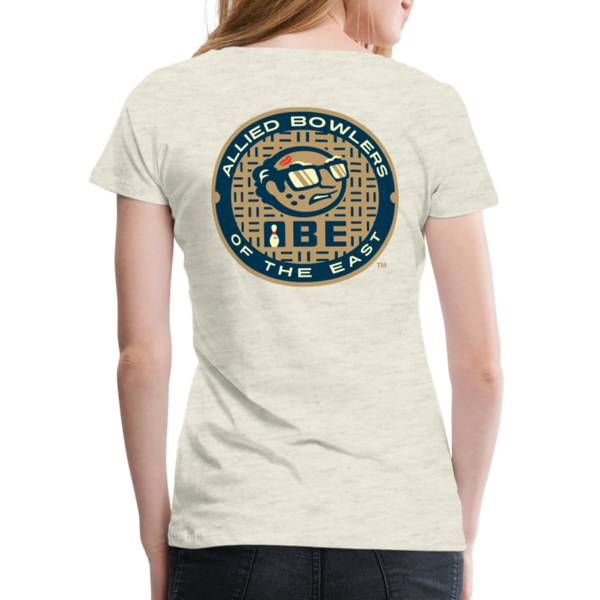 ABE Bowling Women’s Premium T-Shirt - heather oatmeal