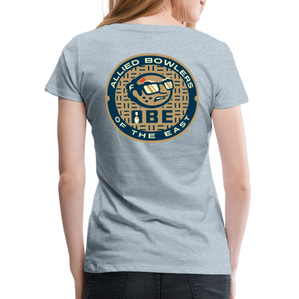 ABE Bowling Women’s Premium T-Shirt - heather ice blue