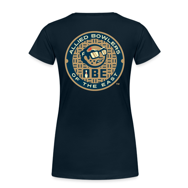 ABE Bowling Women’s Premium T-Shirt - deep navy