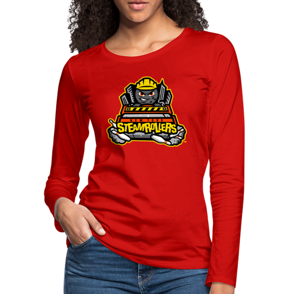 New York Steamrollers Women's Long Sleeve T-Shirt - red