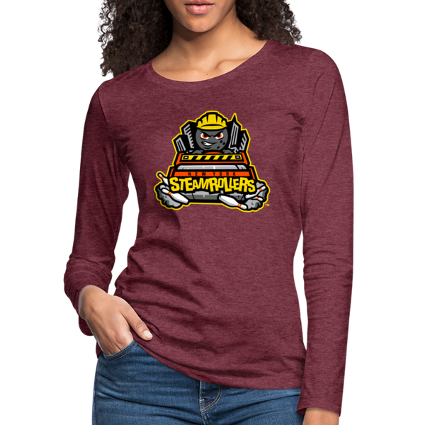 New York Steamrollers Women's Long Sleeve T-Shirt - heather burgundy