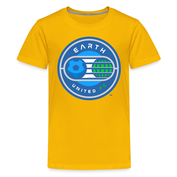Earth United FC Kids' Premium T-Shirt - sun yellow