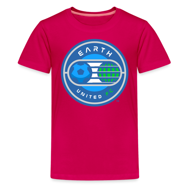 Earth United FC Kids' Premium T-Shirt - dark pink