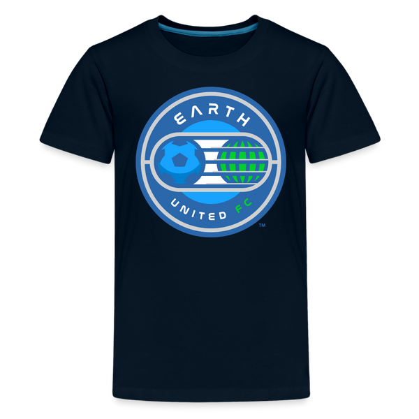Earth United FC Kids' Premium T-Shirt - deep navy