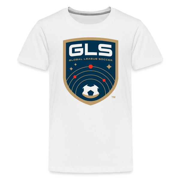 Global League Soccer Kids' Premium T-Shirt - white