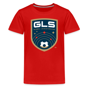 Global League Soccer Kids' Premium T-Shirt - red