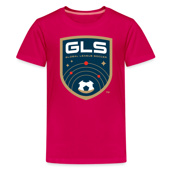 Global League Soccer Kids' Premium T-Shirt - dark pink