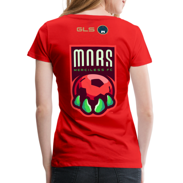 Mars Merciless FC Women’s Premium T-Shirt - red