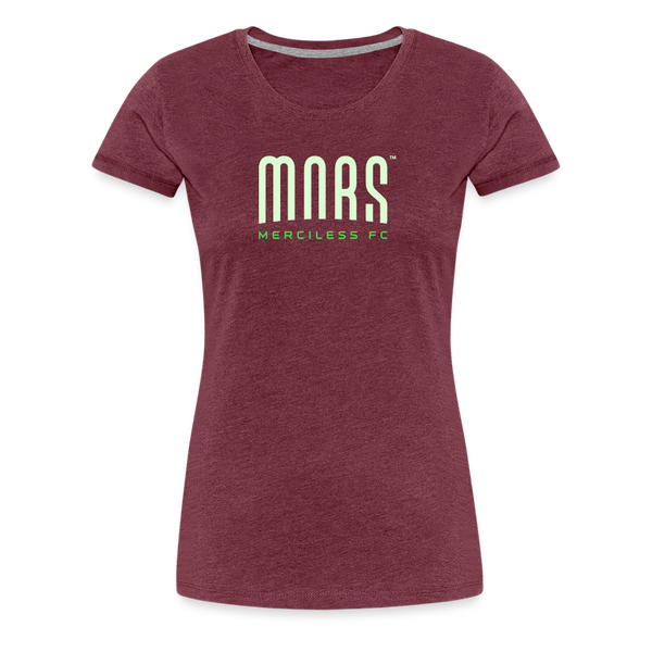 Mars Merciless FC Women’s Premium T-Shirt - heather burgundy