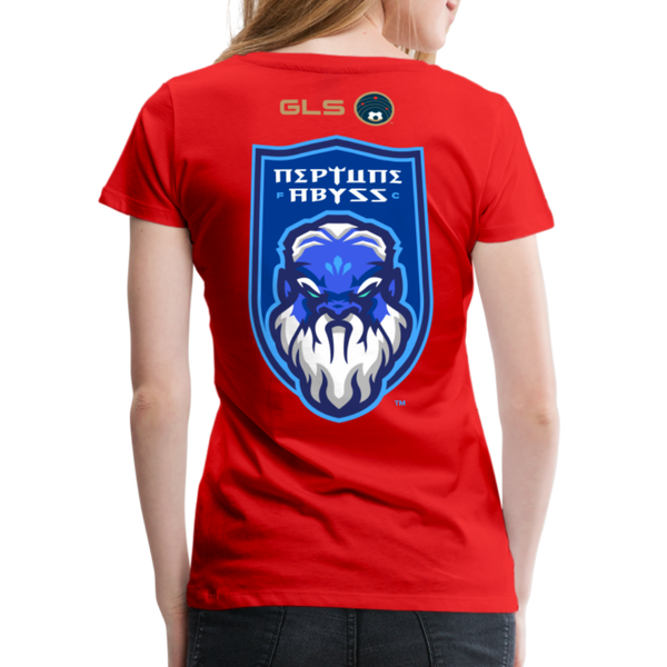 Neptune Abyss FC Women’s Premium T-Shirt - red