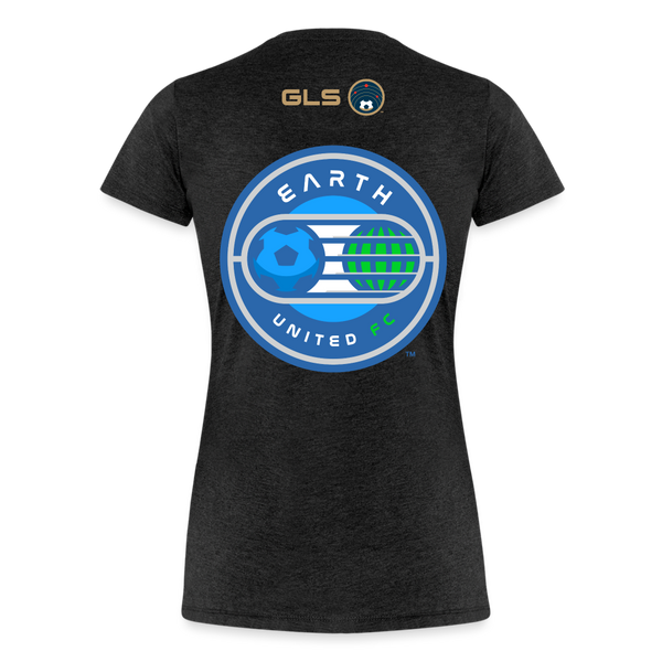Earth United FC Women’s Premium T-Shirt - charcoal grey