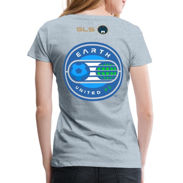 Earth United FC Women’s Premium T-Shirt - heather ice blue