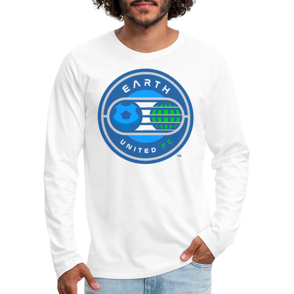 Earth United FC Men's Long Sleeve T-Shirt - white