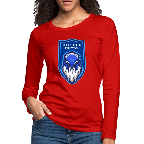 Neptune Abyss FC Women's Long Sleeve T-Shirt - red