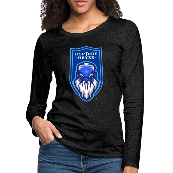 Neptune Abyss FC Women's Long Sleeve T-Shirt - charcoal grey