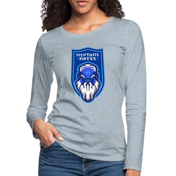Neptune Abyss FC Women's Long Sleeve T-Shirt - heather ice blue
