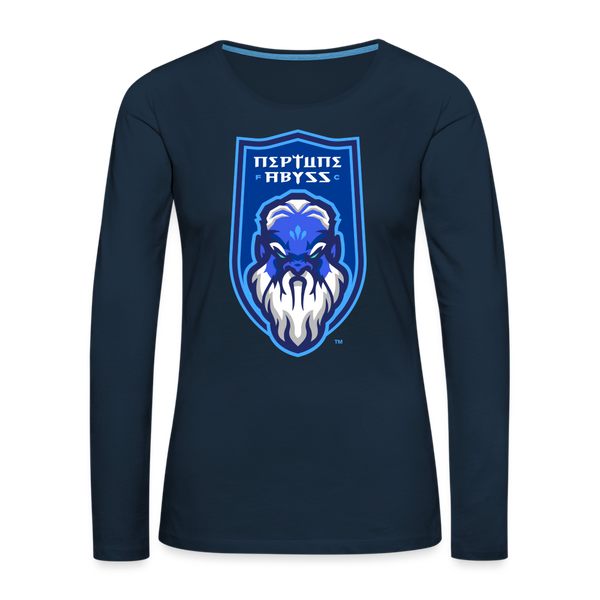Neptune Abyss FC Women's Long Sleeve T-Shirt - deep navy