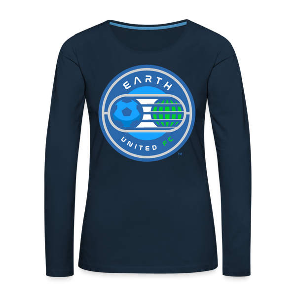 Earth United FC Women's Long Sleeve T-Shirt - deep navy