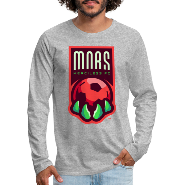 Mars Merciless FC Men's Long Sleeve T-Shirt - heather gray
