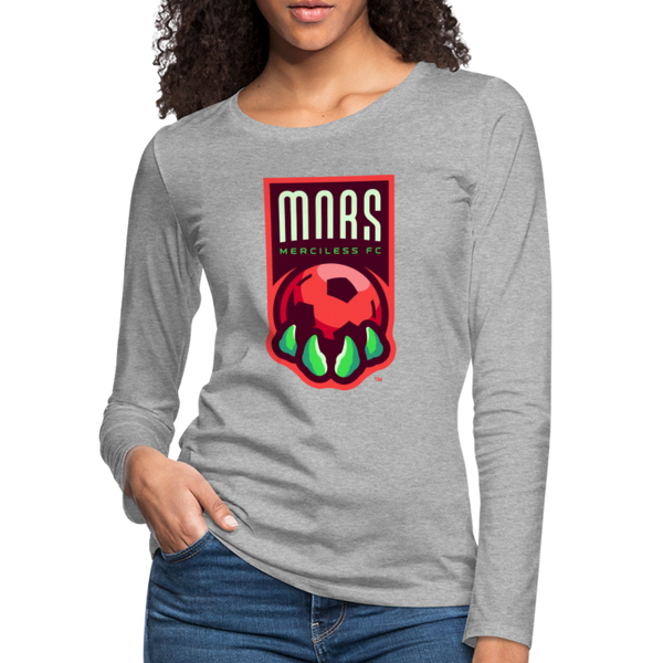 Mars Merciless FC Women's Long Sleeve T-Shirt - heather gray