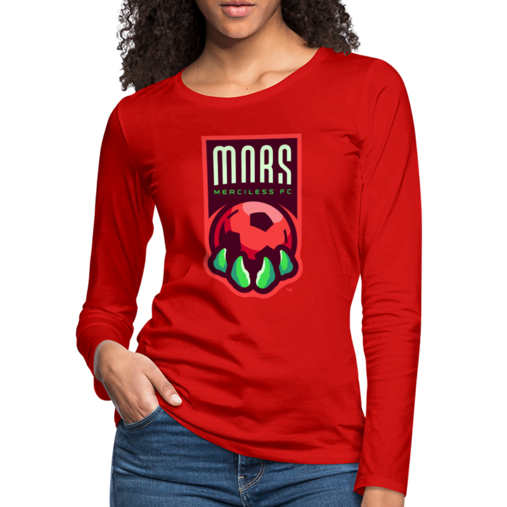 Mars Merciless FC Women's Long Sleeve T-Shirt - red