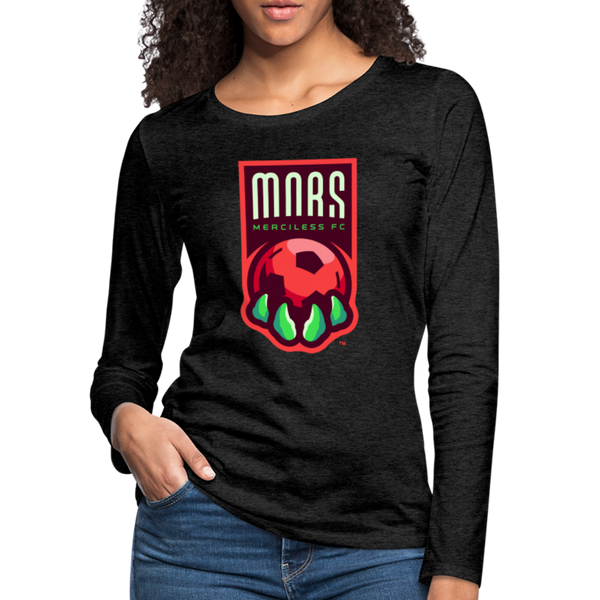 Mars Merciless FC Women's Long Sleeve T-Shirt - charcoal grey