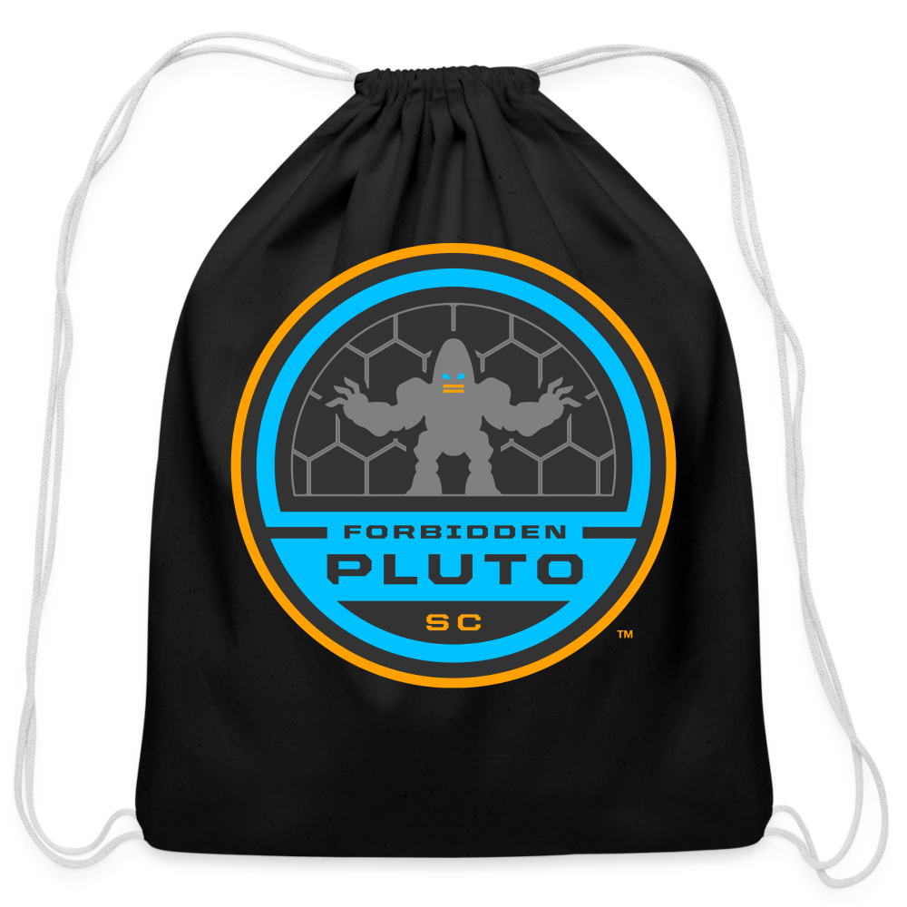 Forbidden Pluto SC Cotton Drawstring Bag - black