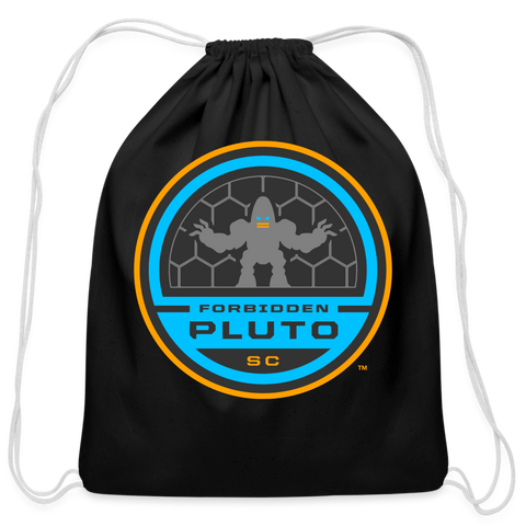 Forbidden Pluto SC Cotton Drawstring Bag - black