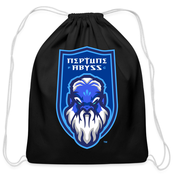 Neptune Abyss FC Cotton Drawstring Bag - black