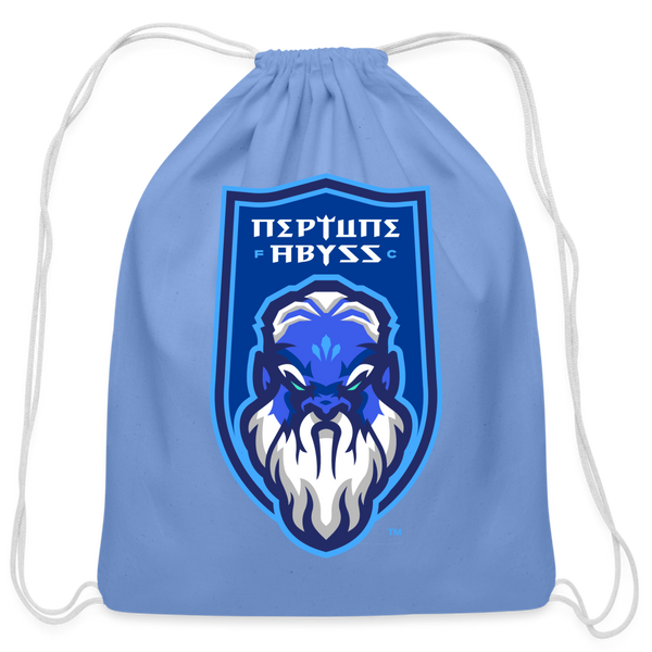 Neptune Abyss FC Cotton Drawstring Bag - carolina blue