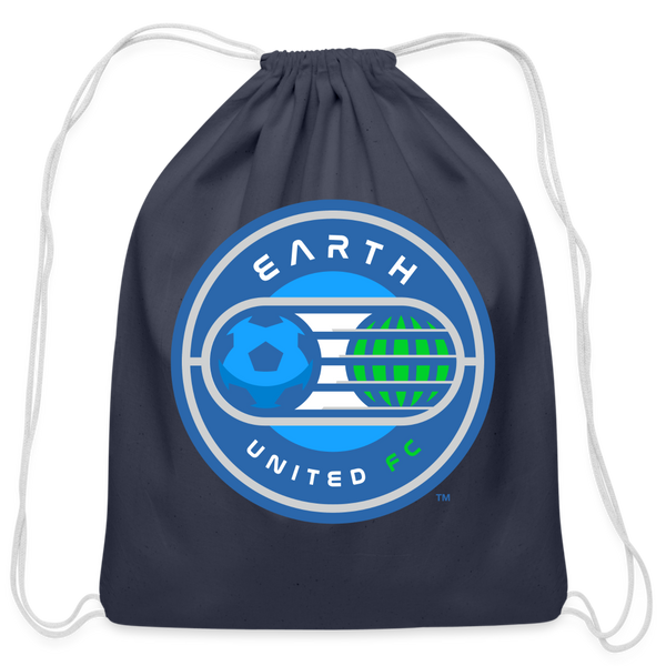 Earth United FC Cotton Drawstring Bag - navy
