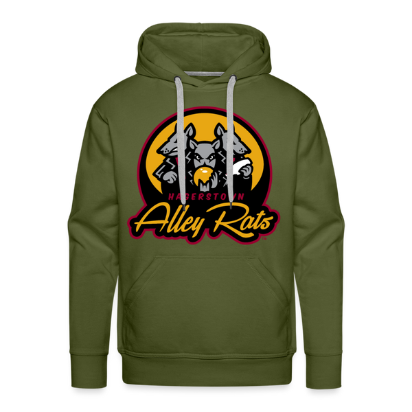 Hagerstown Alley Rats Premium Adult Hoodie - olive green