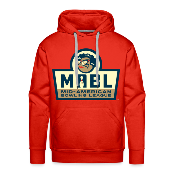 MABL Bowling Premium Adult Hoodie - red