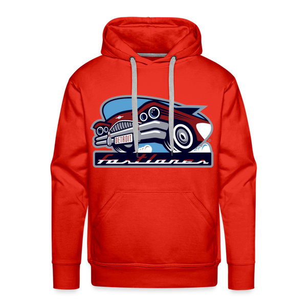 Detroit Fastlanes Premium Adult Hoodie - red