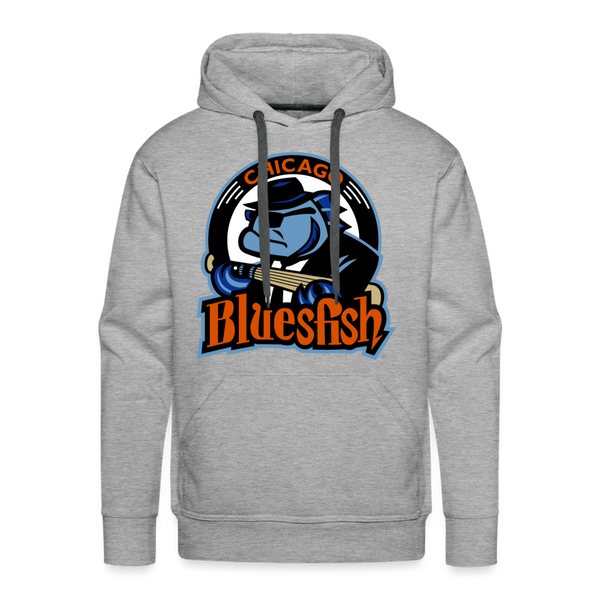 Chicago Bluesfish Premium Adult Hoodie - heather grey