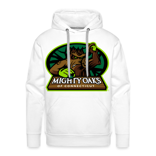 Mighty Oaks of Connecticut Premium Adult Hoodie - white