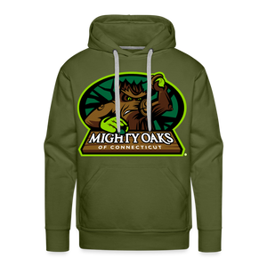 Mighty Oaks of Connecticut Premium Adult Hoodie - olive green