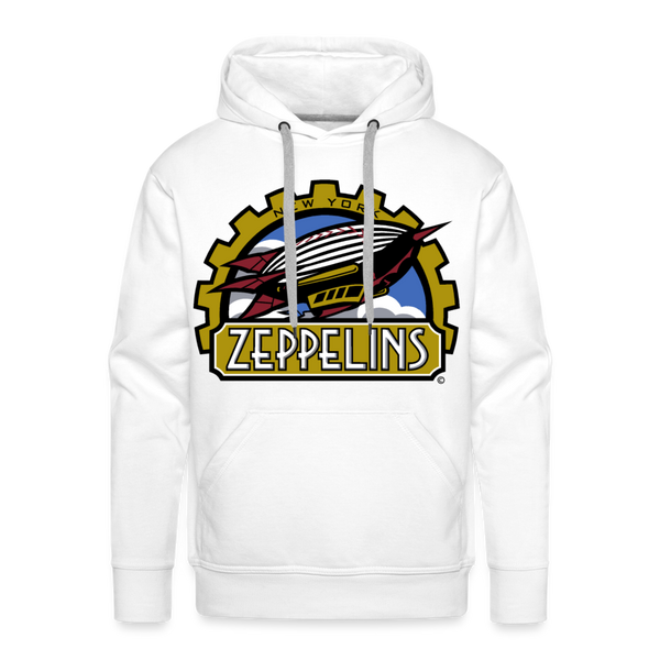 New York Zeppelins Premium Adult Hoodie - white