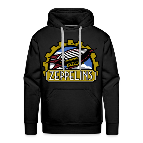 New York Zeppelins Premium Adult Hoodie - black