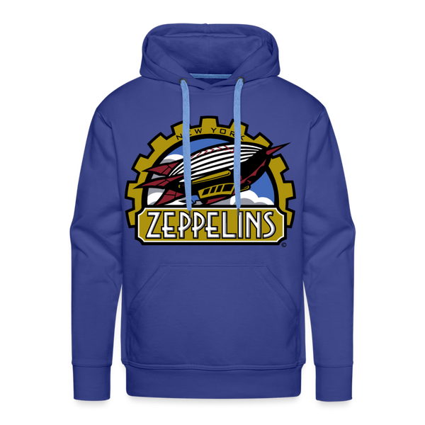 New York Zeppelins Premium Adult Hoodie - royal blue