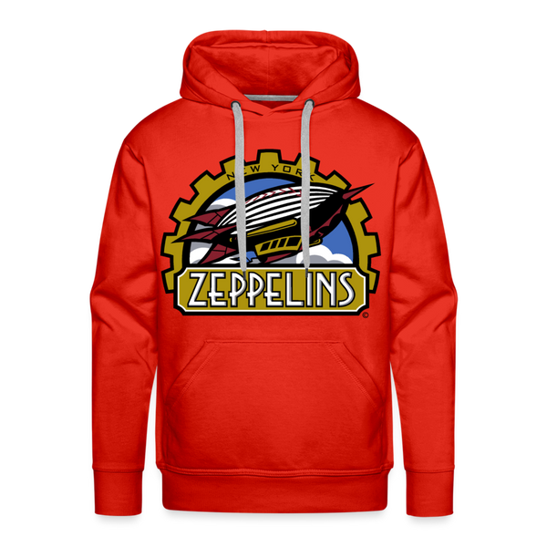 New York Zeppelins Premium Adult Hoodie - red