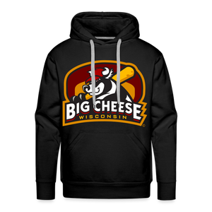 Wisconsin Big Cheese Premium Adult Hoodie - black