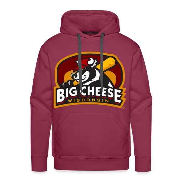 Wisconsin Big Cheese Premium Adult Hoodie - burgundy