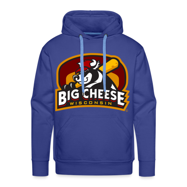 Wisconsin Big Cheese Premium Adult Hoodie - royal blue