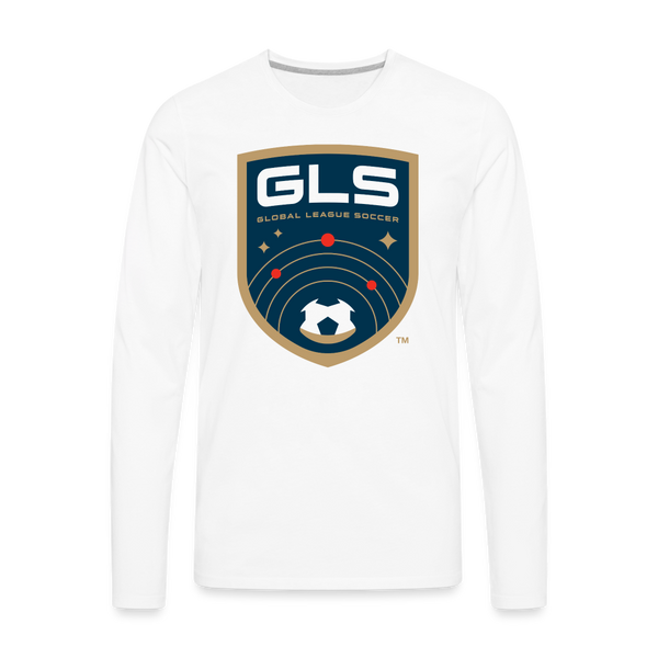 Global League Soccer Men's Long Sleeve T-Shirt - white